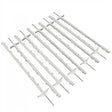 Hotline Electric Fencing Posts 105cm Pack of 10 Multiwire Posts White Electric Fencing Posts