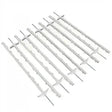 Hotline Electric Fencing Posts 105cm Pack of 10 Multiwire Posts White Electric Fencing Posts