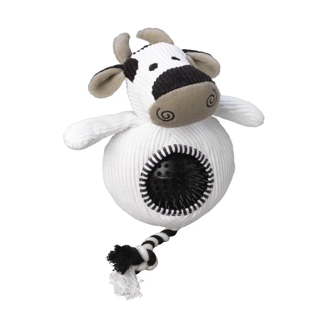 House of Paws Cord Toy with Spiky Ball Cow Dog Toy Barnstaple Equestrian Supplies