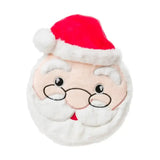 House of paws squeaker dog toy plush santa claus face pillow with red hat white beard perfect paws squeaker dog play