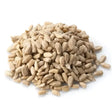 A pile of light brown sunflower hearts with rough texture perfect for equestrian horse feed hutton mill 12.5kg