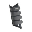 Black hy armoured guard neoprene brushing boots with four adjustable straps and padded superb protective design