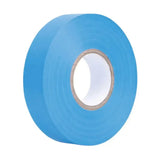 A roll of hy bandage tape in bright blue with matte finish and cardboard core perfect for leg wraps and horse boots