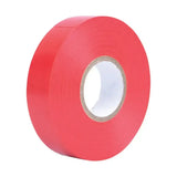 A roll of bright red hy bandage tape with a glossy finish and white core perfect for leg wraps and horse boots