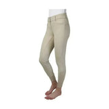 Beige Hy Equestrian Arctic Polar softshell breeches with fitted design and subtle stitching, water repellent equestrian arctic polar pants