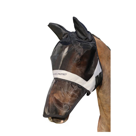 Hy Equestrian Armoured Protect Full Mask With Ears And Nose Fly Masks Small Pony Barnstaple Equestrian Supplies