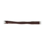 Hy Equestrian Leather Padded Atherstone Girth Elasticated Both Ends Brown 36" Horse Girths Barnstaple Equestrian Supplies