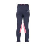 Hy Equestrian Belton Children's Jodhpurs Navy/Pink 18" Jodhpurs Barnstaple Equestrian Supplies