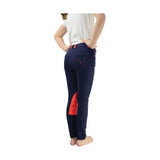 Hy Equestrian Belton Children's Jodhpurs Navy/Pink 18" Jodhpurs Barnstaple Equestrian Supplies