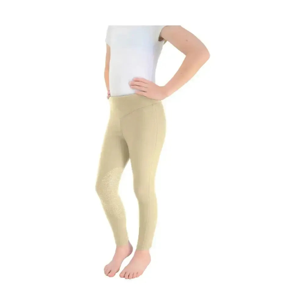 Hy Equestrian Blizzard Children's Softshell Riding Tights Beige 3-4 Years Riding Tights