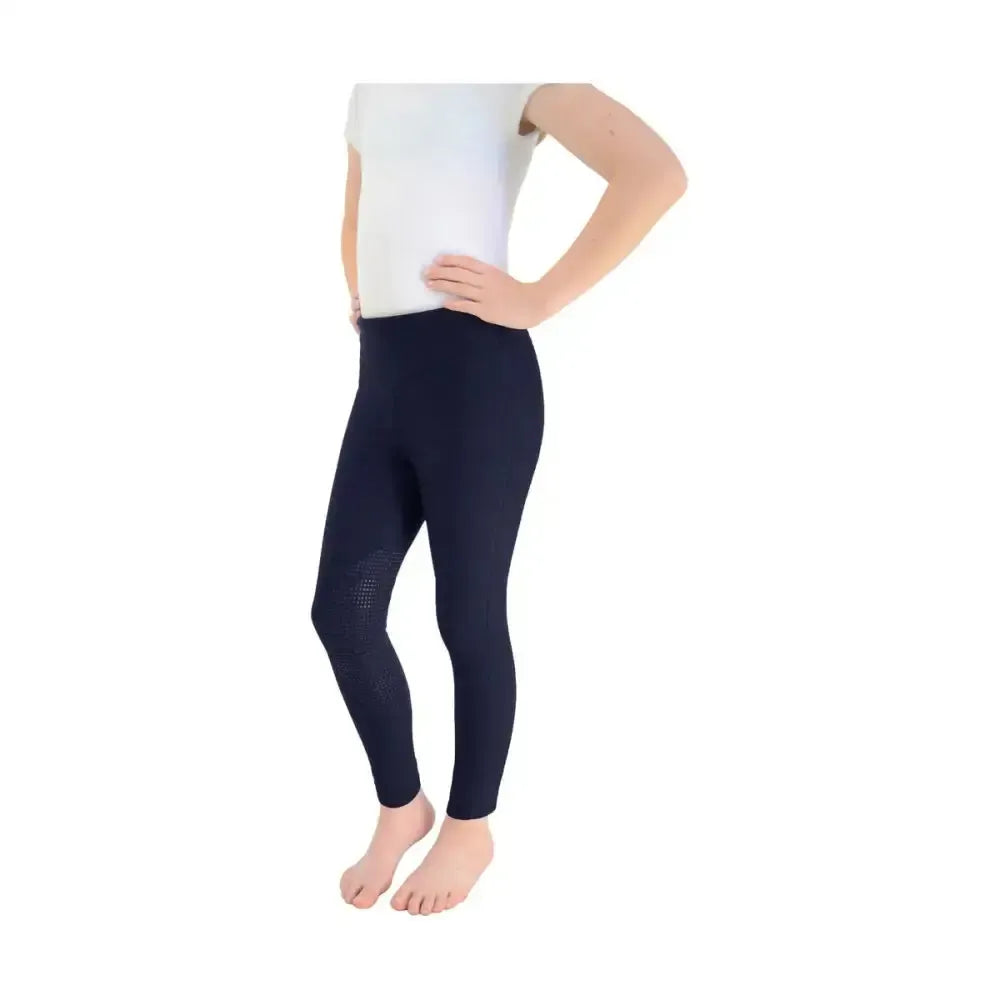 Hy Equestrian Blizzard Children's Softshell Riding Tights Navy 3-4 Years Riding Tights