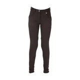 Black burton childrens jodhpurs with sleek fit and subtle stitching traditional hy equestrian riding pants