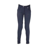 HY Equestrian Burton Childrens Jodhpurs Navy 18" Jodhpurs