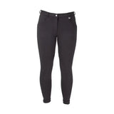 Black equestrian burton ladies jodhpurs with sleek fit and subtle stitching perfect for traditional jodhpur style riding