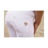 Hy Equestrian Cadiz Mizs Competition Breeches White/Rosegold 7-8 Years Breeches