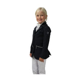 Hy Equestrian Cadiz Mizs Show Jacket Black/Silver 7-8 Years Show Jackets Barnstaple Equestrian Supplies