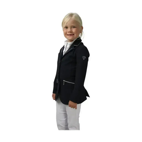 Hy Equestrian Cadiz Mizs Show Jacket Black/Silver 7-8 Years Show Jackets