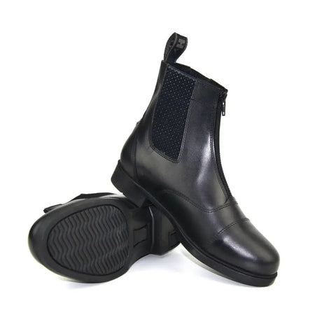 Hy Equestrian Canterbury Zip Jodhpur Boot Childs Black Childs 11 Short Riding Boots Barnstaple Equestrian Supplies