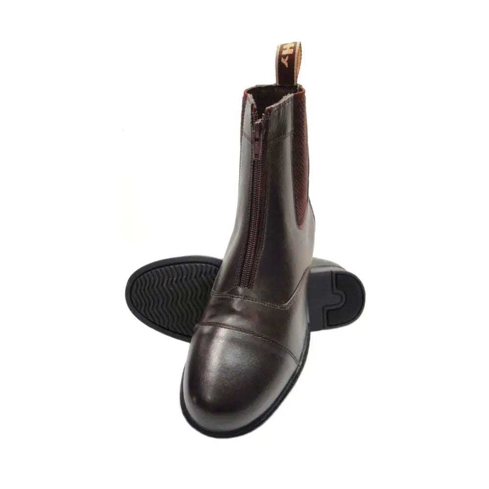 Hy Equestrian Canterbury Zip Jodhpur Boot Childs Brown Childs 11 Short Riding Boots Barnstaple Equestrian Supplies