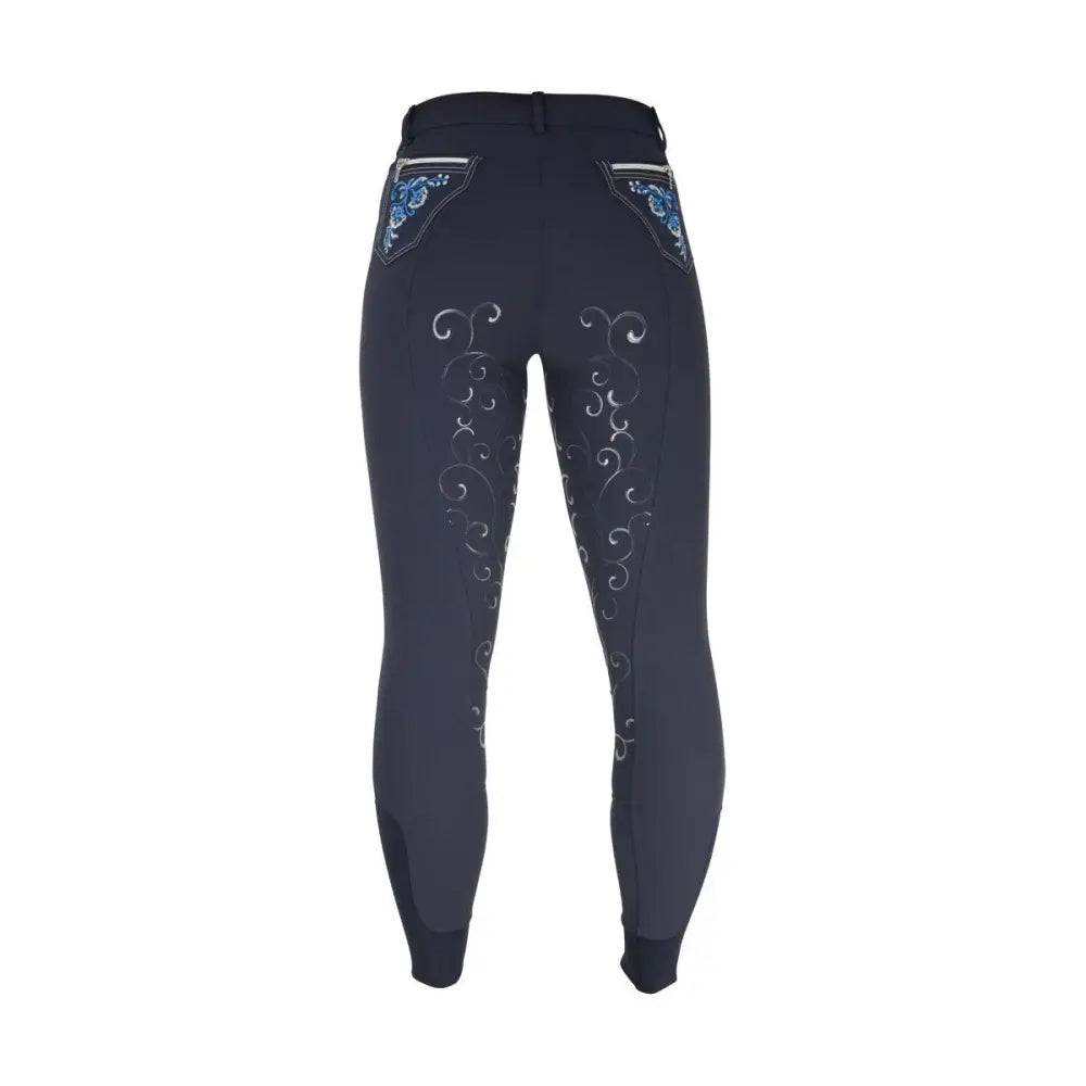 HY Equestrian Chester Ladies Breeches Navy 26" Riding Breeches Barnstaple Equestrian Supplies