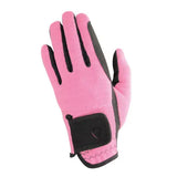 Hy Equestrian Children's Every Day Two Tone Riding Gloves Black/Pink Child Small Riding Gloves Barnstaple Equestrian Supplies