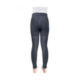 Hy Equestrian Childrens Jesmond Jewel Denim Look Tights Denim 5-6 Years Riding Tights