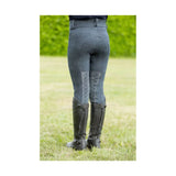 Hy Equestrian Childrens Jesmond Jewel Denim Look Tights Denim 5-6 Years Riding Tights Barnstaple Equestrian Supplies