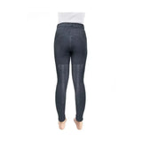 Hy Equestrian Childrens Jesmond Jewel Denim Look Tights Denim 5-6 Years Riding Tights