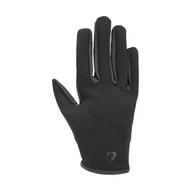 Hy Equestrian Children's Softshell Comfort Riding Gloves Black Child X Small Riding Gloves