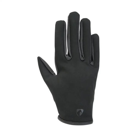 Hy Equestrian Children's Softshell Comfort Riding Gloves Black Child X Small Riding Gloves