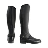 Hy Equestrian Children's Synthetic Combi Leather Chaps Black Childs Large Riding Chaps