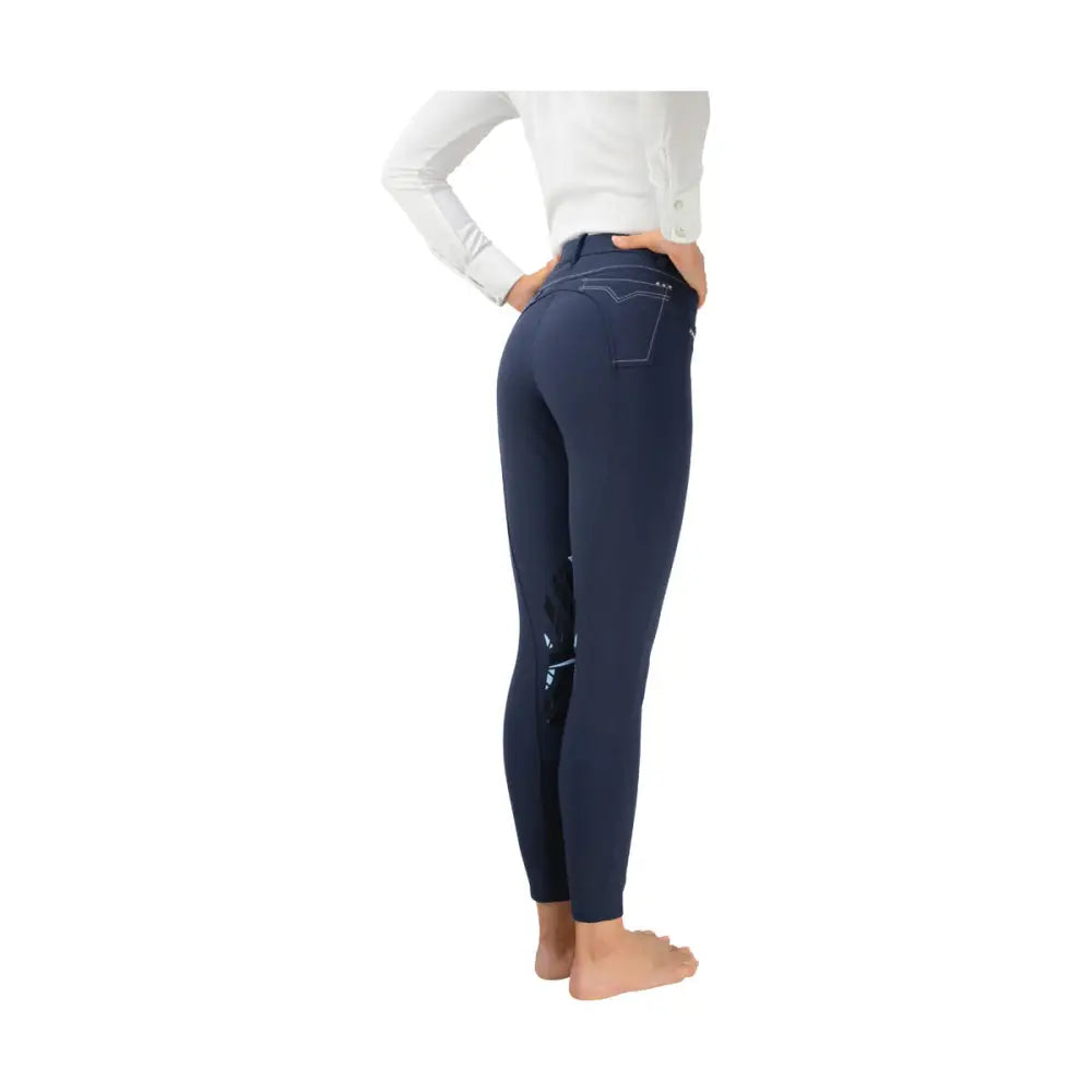 HY Equestrian Corby Cool Ladies Breeches Grey 30" Riding Breeches Barnstaple Equestrian Supplies