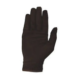 Black equestrian cottenham elite full-fingered riding gloves with smooth material and snug wrist cuff