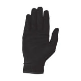 Black sleek full-fingered equestrian cottenham elite riding gloves with smooth matte finish and snug wrist cuff