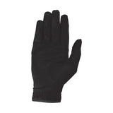 Black sleek full-fingered hy equestrian cottenham elite riding gloves with smooth form-fitting material and subtle seams