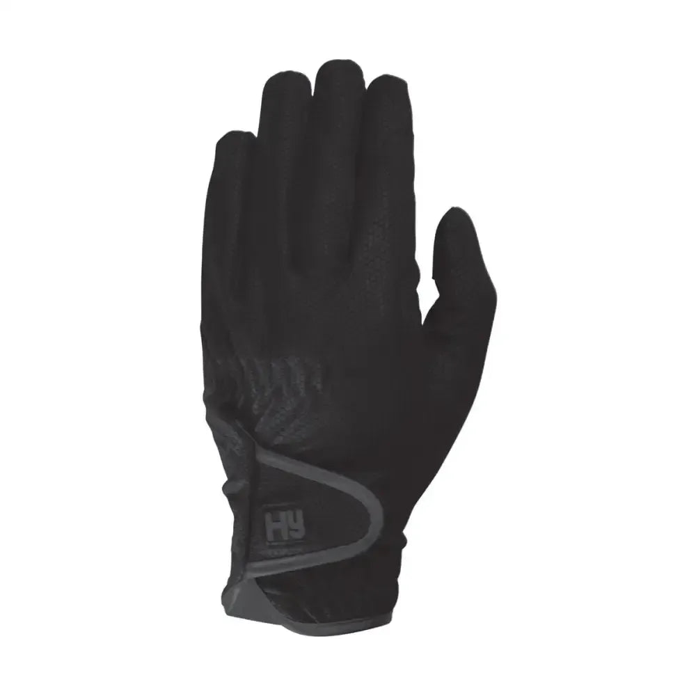 HY Equestrian Cottenham Elite Riding Gloves Black X Small Riding Gloves