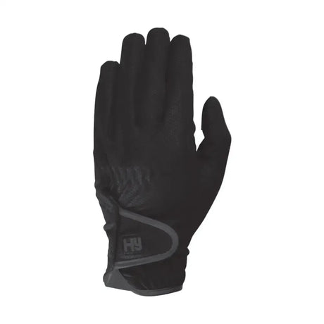 HY Equestrian Cottenham Elite Riding Gloves Black X Small Riding Gloves