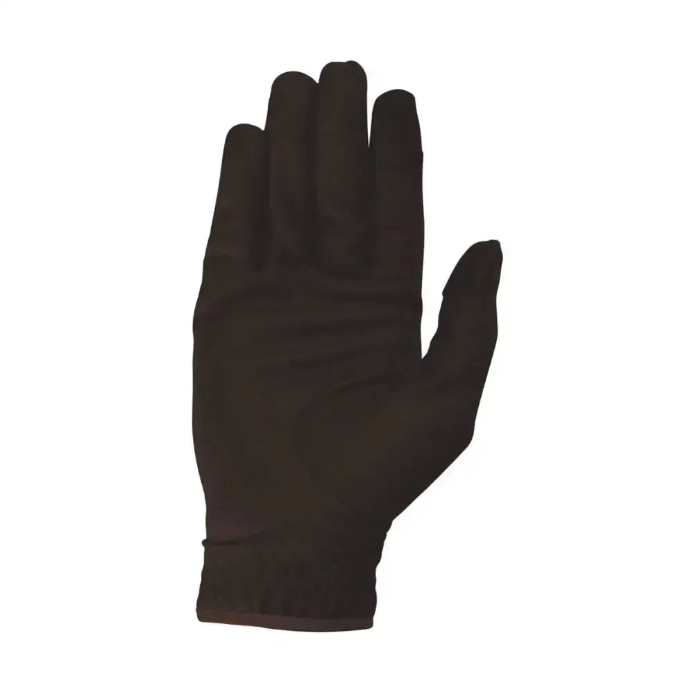 Hy Equestrian Cottenham Elite Riding Gloves Childs Black Childs Large Riding Gloves