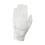 White helly hansen equestrian cottenham elite riding gloves with sleek textured surface and subtle wrist logo