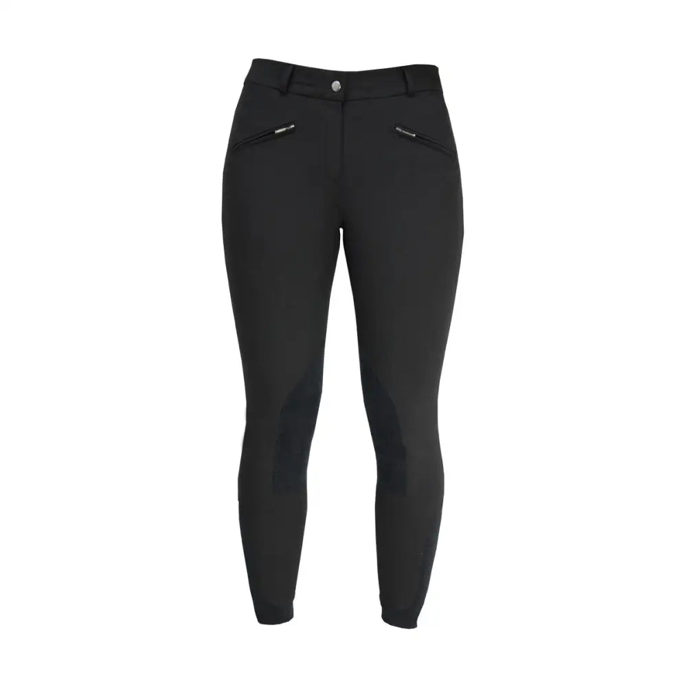 HY Equestrian Cranwell Ladies Breeches Black 26" Riding Breeches Barnstaple Equestrian Supplies