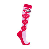 Hy Equestrian Cross Country Socks (Pack of 3) Hazel/Wild Aster 4-8 Riding Socks