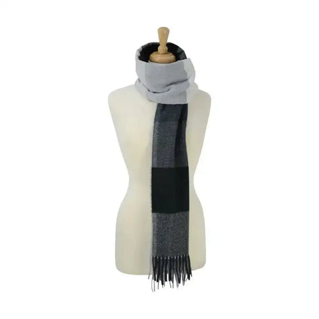 Hy Equestrian Cumbria Soft Touch Scarf Black/White/Grey Headwear & Neckwear
