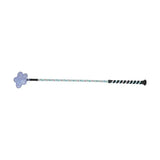 Hy Equestrian Daisy Maid Whip mint/Silver/Blue & Pink Flowers (Velvet Detail) Riding Crops & Whips