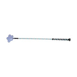 Hy Equestrian Daisy Maid Whip Mint/Silver/Blue & Pink Flowers (Velvet Detail) Riding Crops & Whips