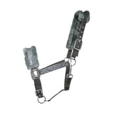 Hy Equestrian Dazzle Head Collar Gunmetal Grey Cob Headcollars