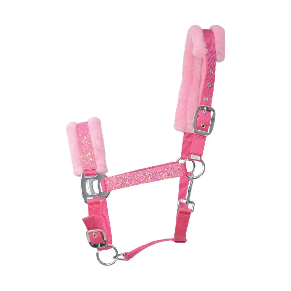Hy Equestrian Dazzle Head Collar Powder Pink Cob Headcollars