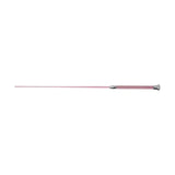 Pink hy equestrian diamante stoned schooling whip with silver metallic handle and grip for elegant schooling use