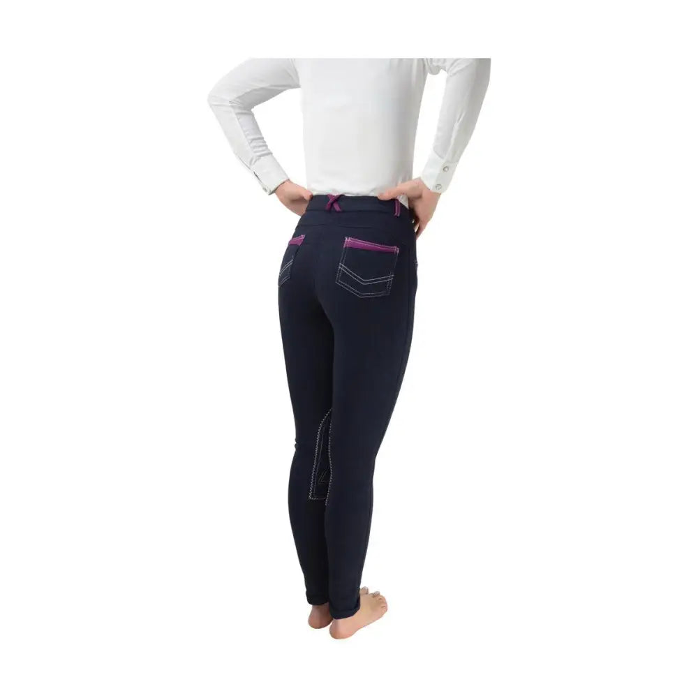 Hy Equestrian Diesel Ladies Jodhpurs Navy/Port Royal 24" Breeches