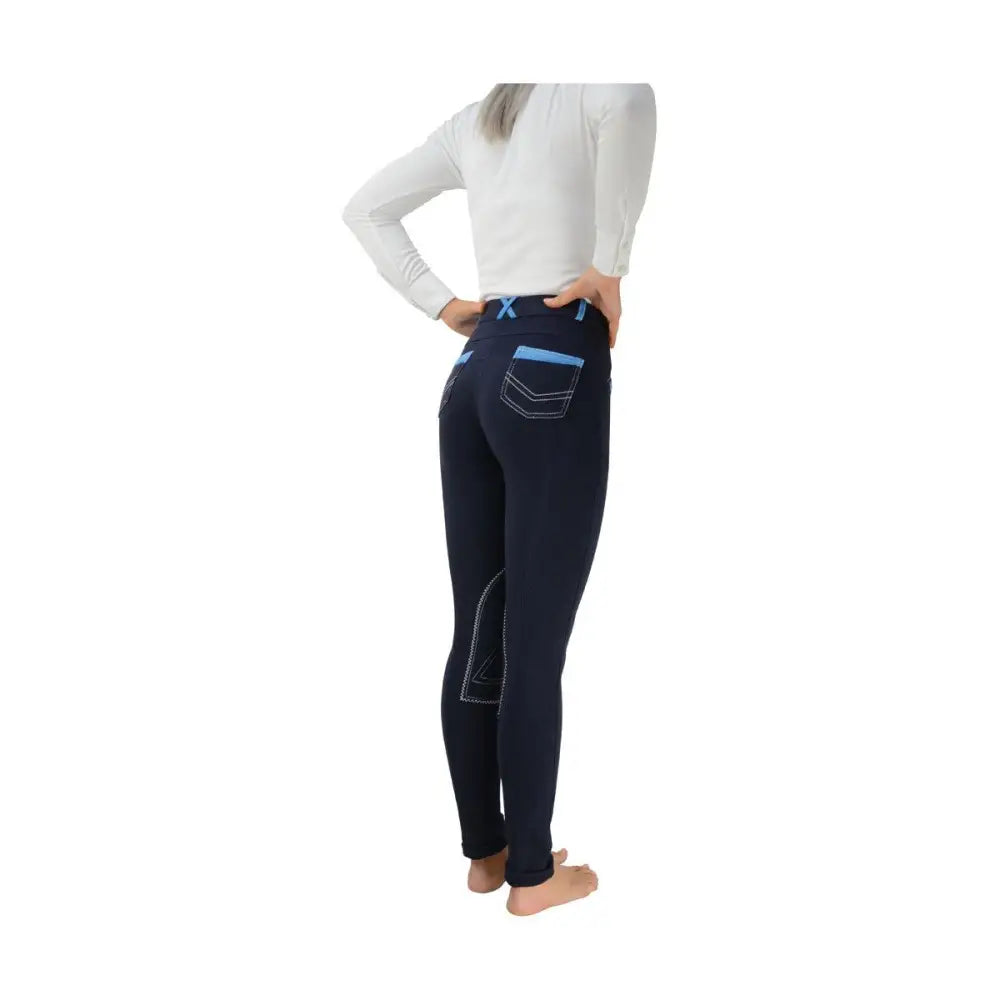 Hy Equestrian Diesel Ladies Jodhpurs Navy/Port Royal 24" Breeches