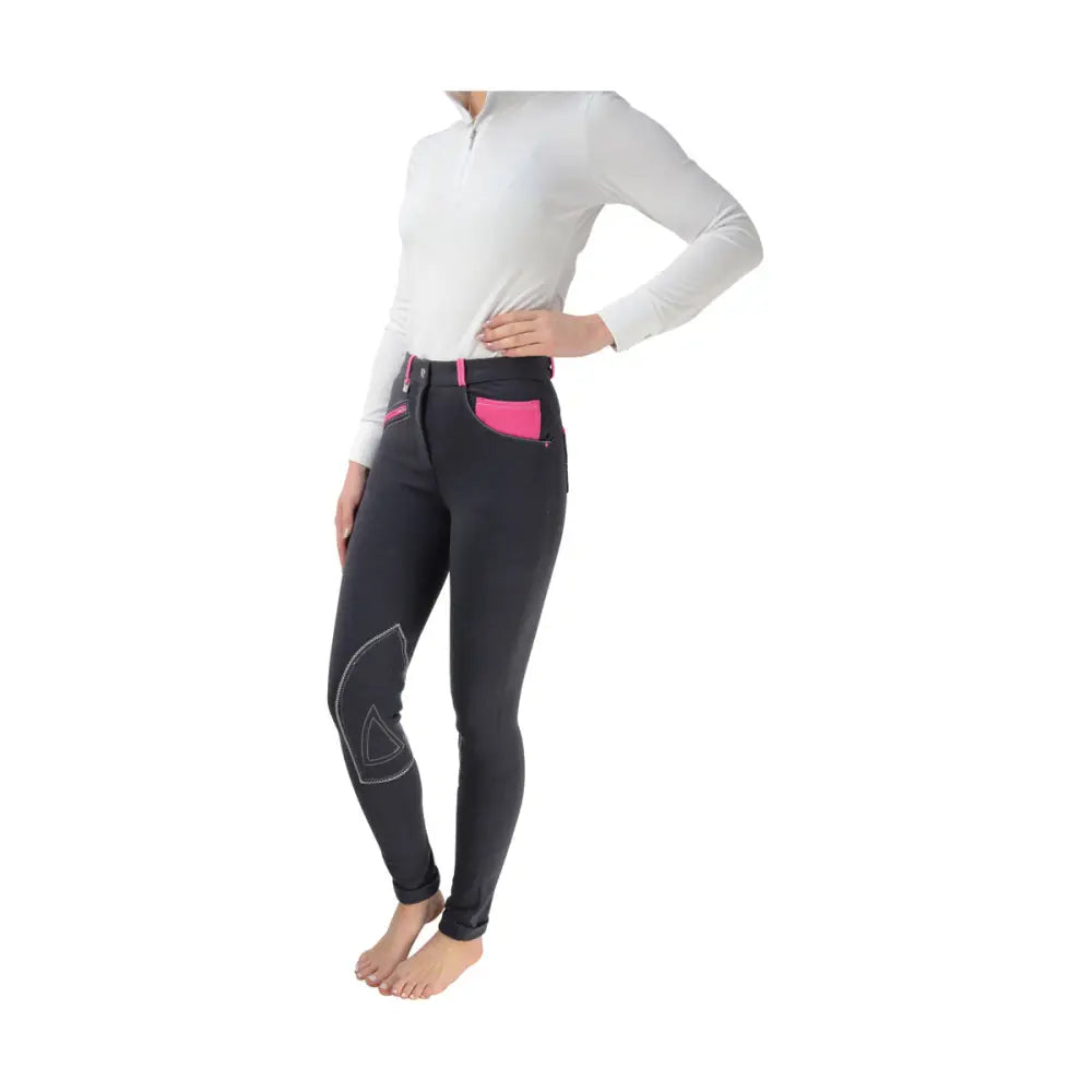 Hy Equestrian Diesel Ladies Jodhpurs Navy/Port Royal 24" Riding Breeches Barnstaple Equestrian Supplies